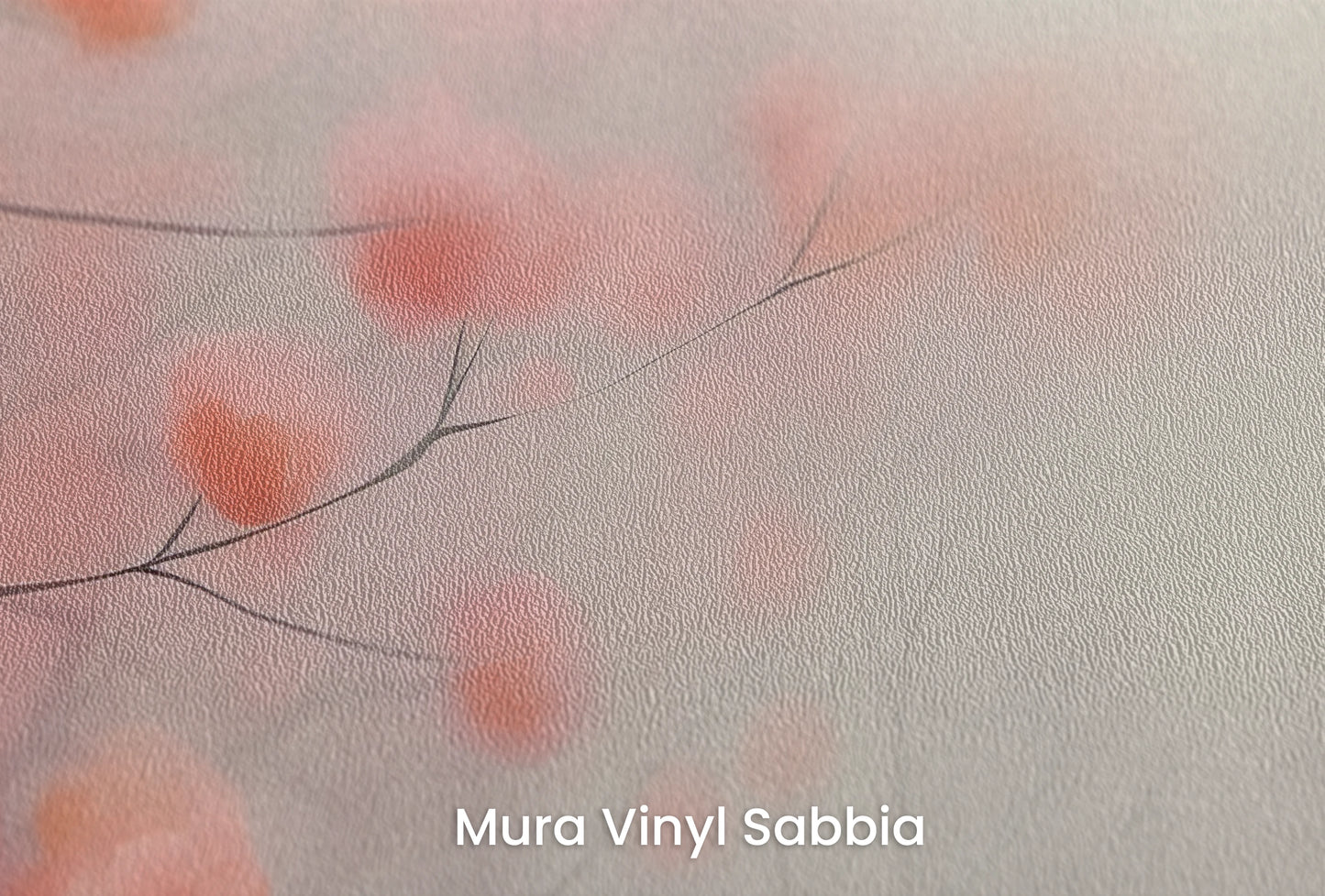 Zbliżenie na artystyczną fototapetę o nazwie Autumn Whisper #4 na podłożu Mura Vinyl Sabbia struktura grubego ziarna piasku.