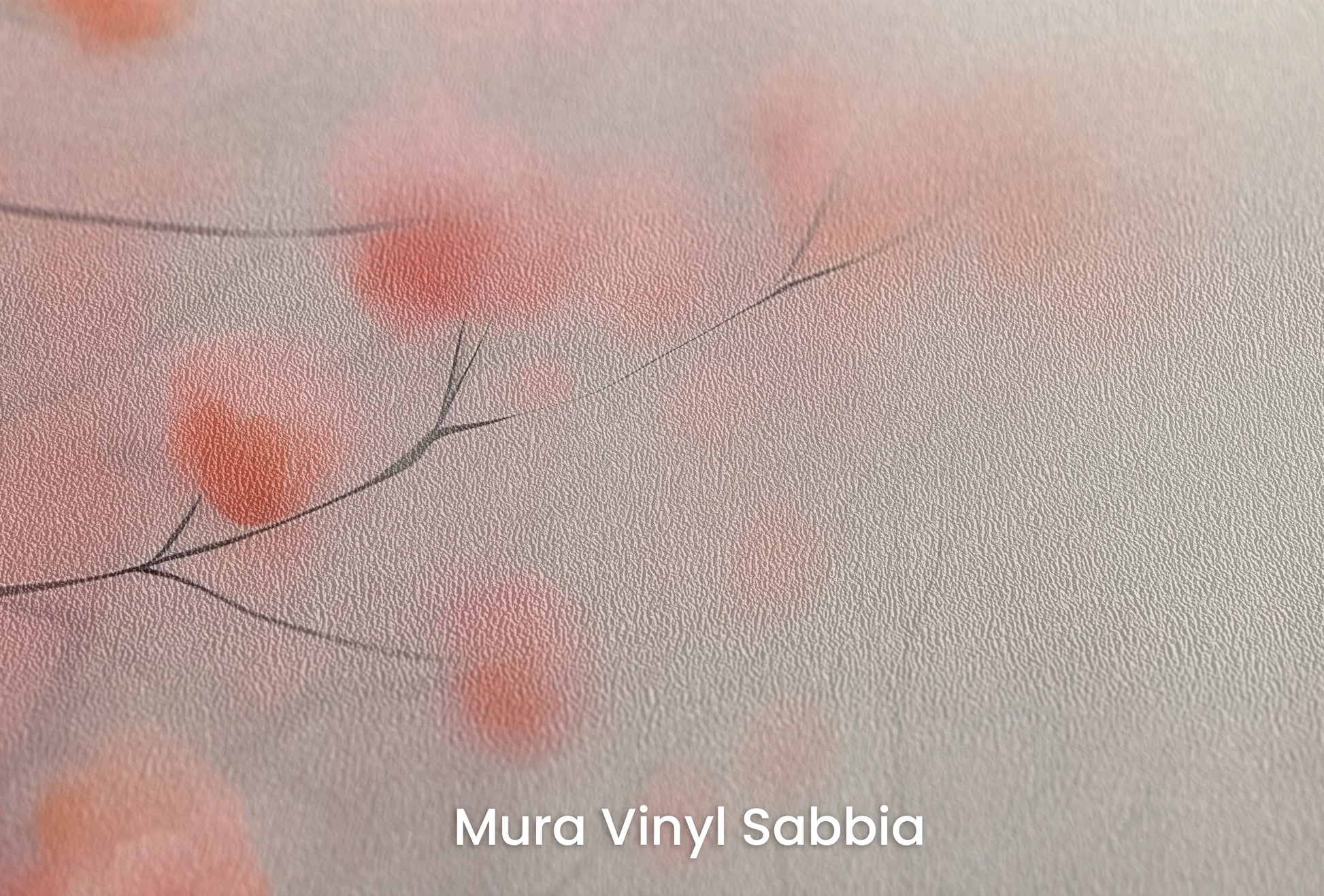 Zbliżenie na artystyczną fototapetę o nazwie Autumn Whisper #4 na podłożu Mura Vinyl Sabbia struktura grubego ziarna piasku.