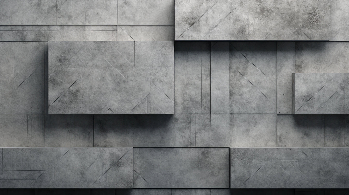 Prezentacja całego wzoru fototapety o nazwie Concrete Blocks