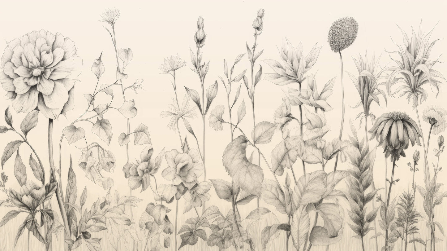 Prezentacja całego wzoru fototapety o nazwie Ethereal Bloom