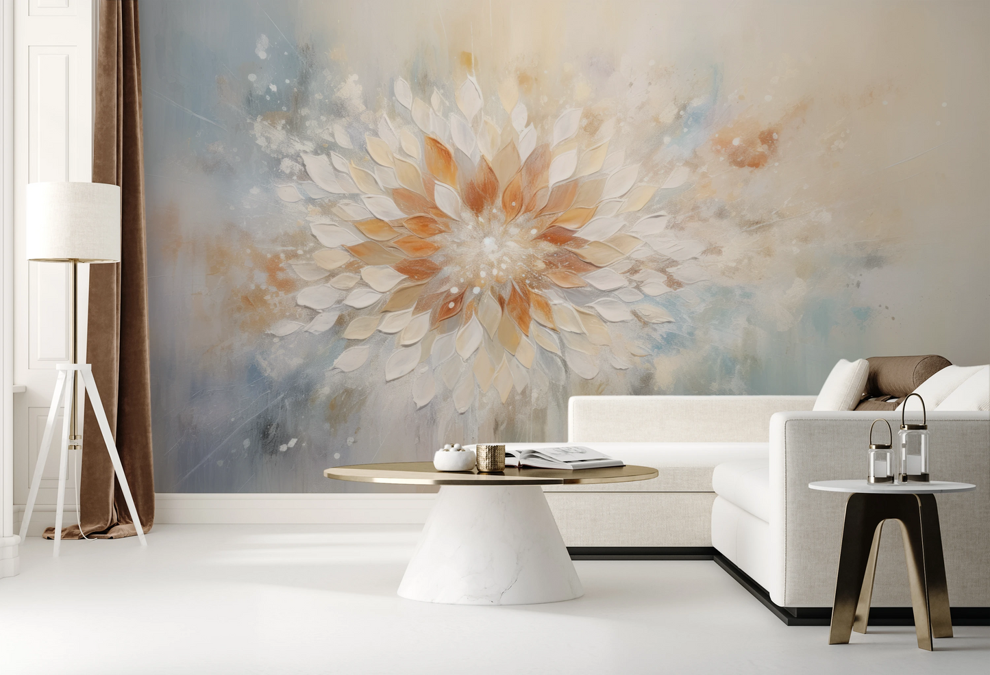 Fototapeta o nazwie Serene Lotus użyta w aranzacji wnętrza.
