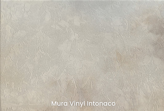 Zbliżenie na artystyczną fototapetę o nazwie CUMULUS ECHOES MURAL na podłożu Mura Vinyl Intonaco - struktura tartego tynku.