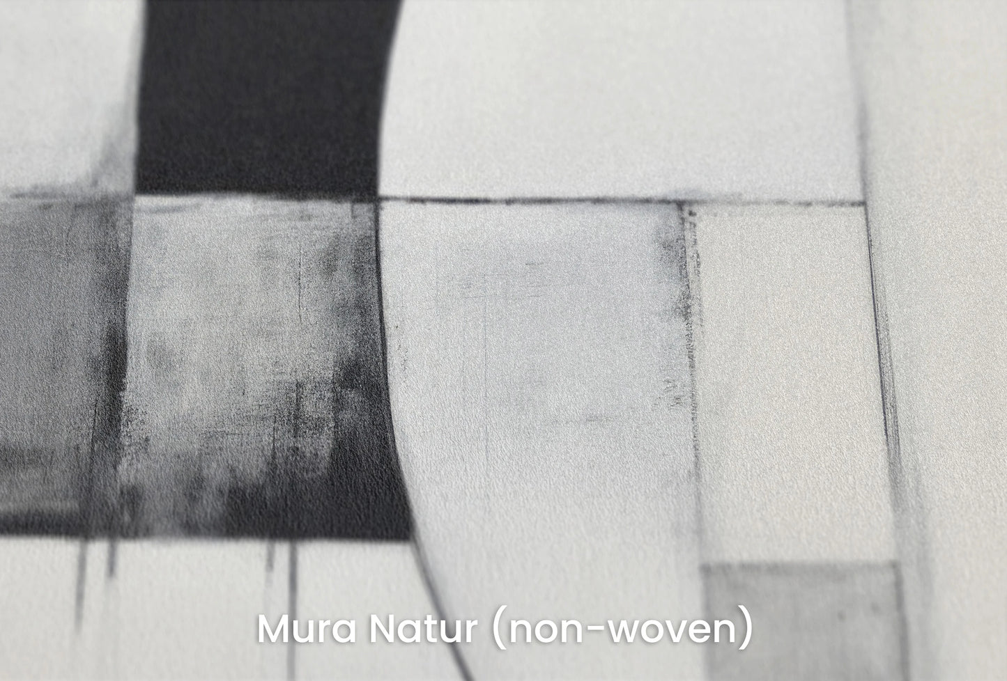 Zbliżenie na artystyczną fototapetę o nazwie Minimalist Lunar Phase na podłożu Mura Natur (non-woven) - naturalne i ekologiczne podłoże.