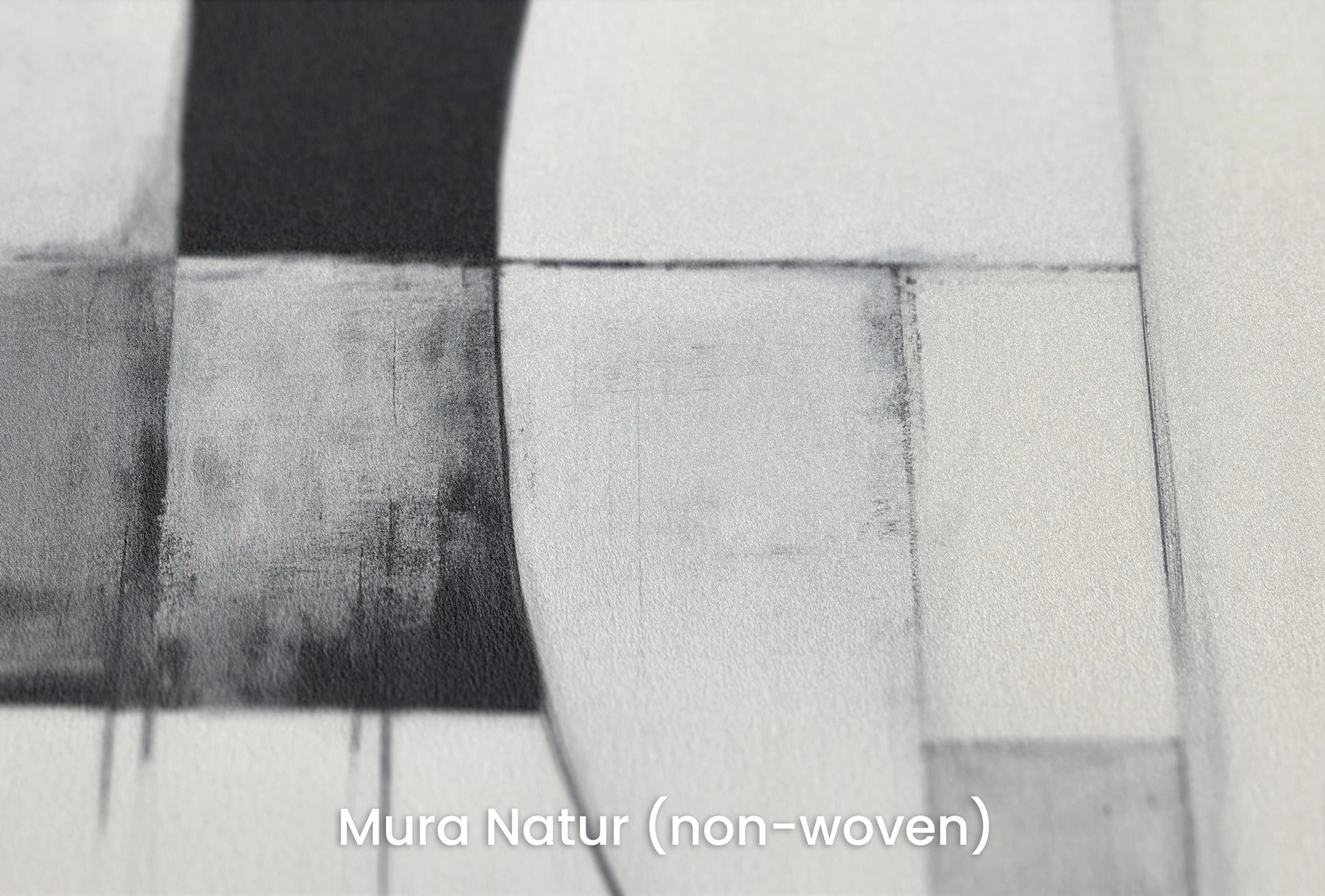 Zbliżenie na artystyczną fototapetę o nazwie Minimalist Lunar Phase na podłożu Mura Natur (non-woven) - naturalne i ekologiczne podłoże.
