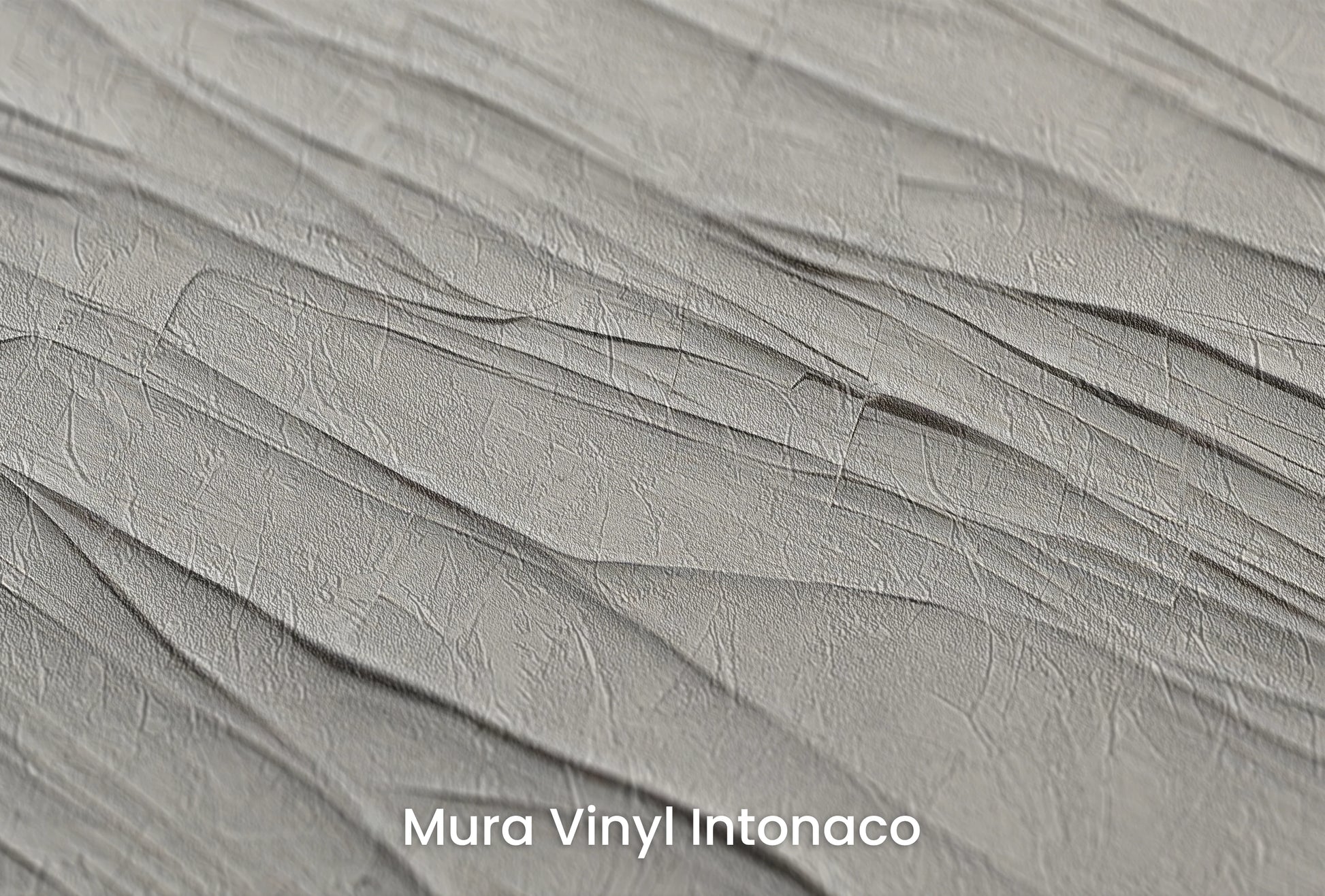 Zbliżenie na artystyczną fototapetę o nazwie Subtle Dynamics na podłożu Mura Vinyl Intonaco - struktura tartego tynku.