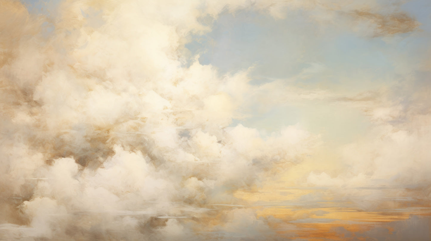 Prezentacja całego wzoru fototapety o nazwie ETHEREAL CLOUDSCAPE HORIZON