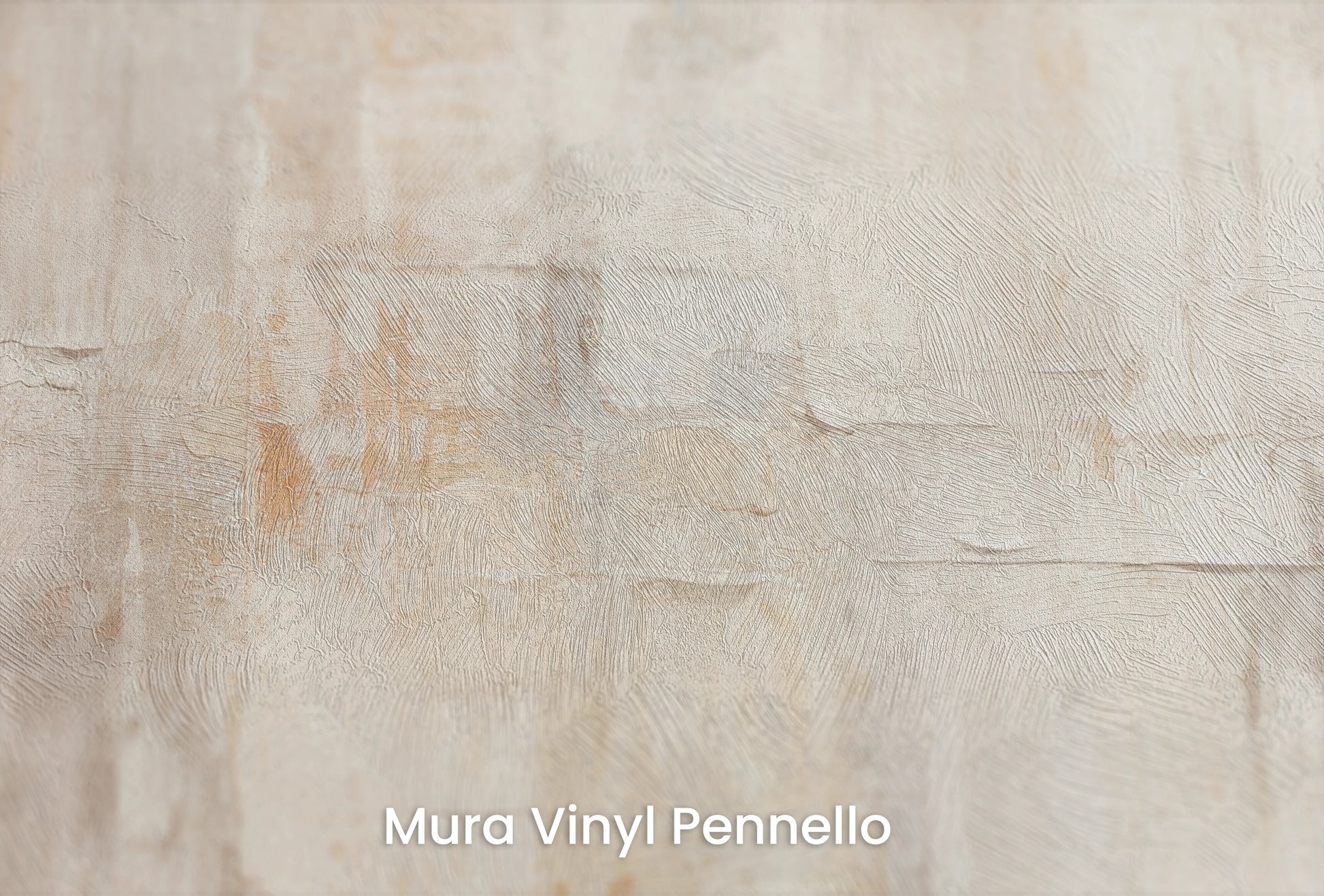 Zbliżenie na artystyczną fototapetę o nazwie Mosaic of Serenity na podłożu Mura Vinyl Pennello - faktura pociągnięć pędzla malarskiego.