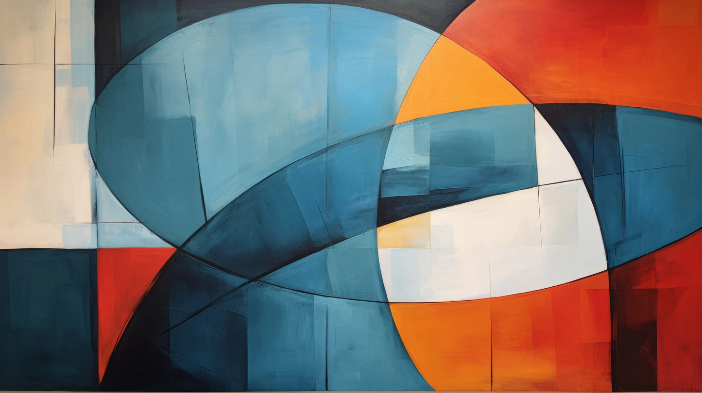 Prezentacja całego wzoru fototapety o nazwie Colorful Abstraction