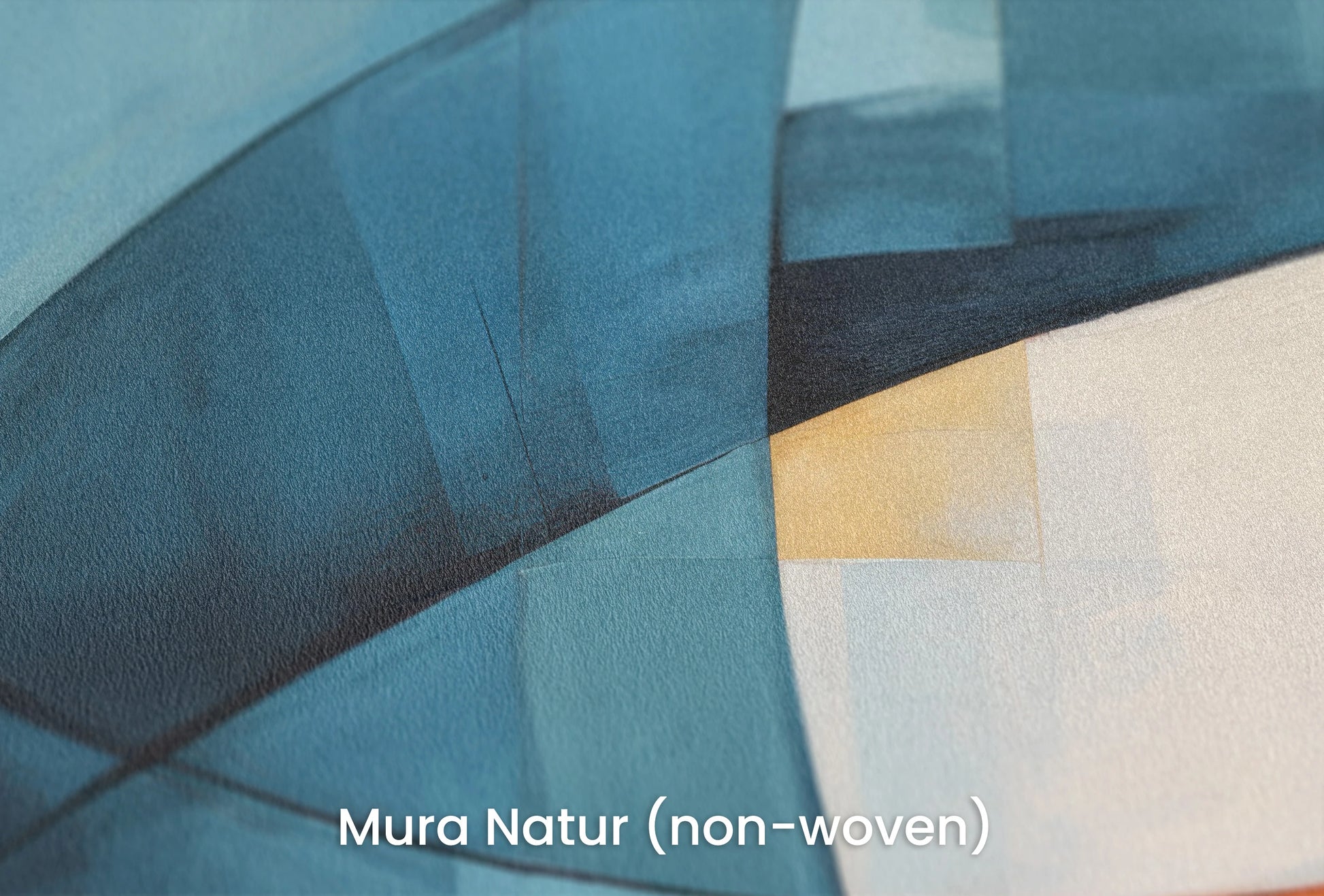 Zbliżenie na artystyczną fototapetę o nazwie Colorful Abstraction na podłożu Mura Natur (non-woven) - naturalne i ekologiczne podłoże.