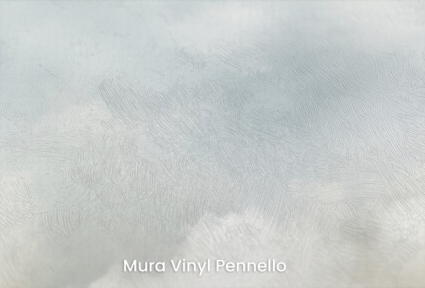 Zbliżenie na artystyczną fototapetę o nazwie CELESTIAL WHISPER SKY na podłożu Mura Vinyl Pennello - faktura pociągnięć pędzla malarskiego.