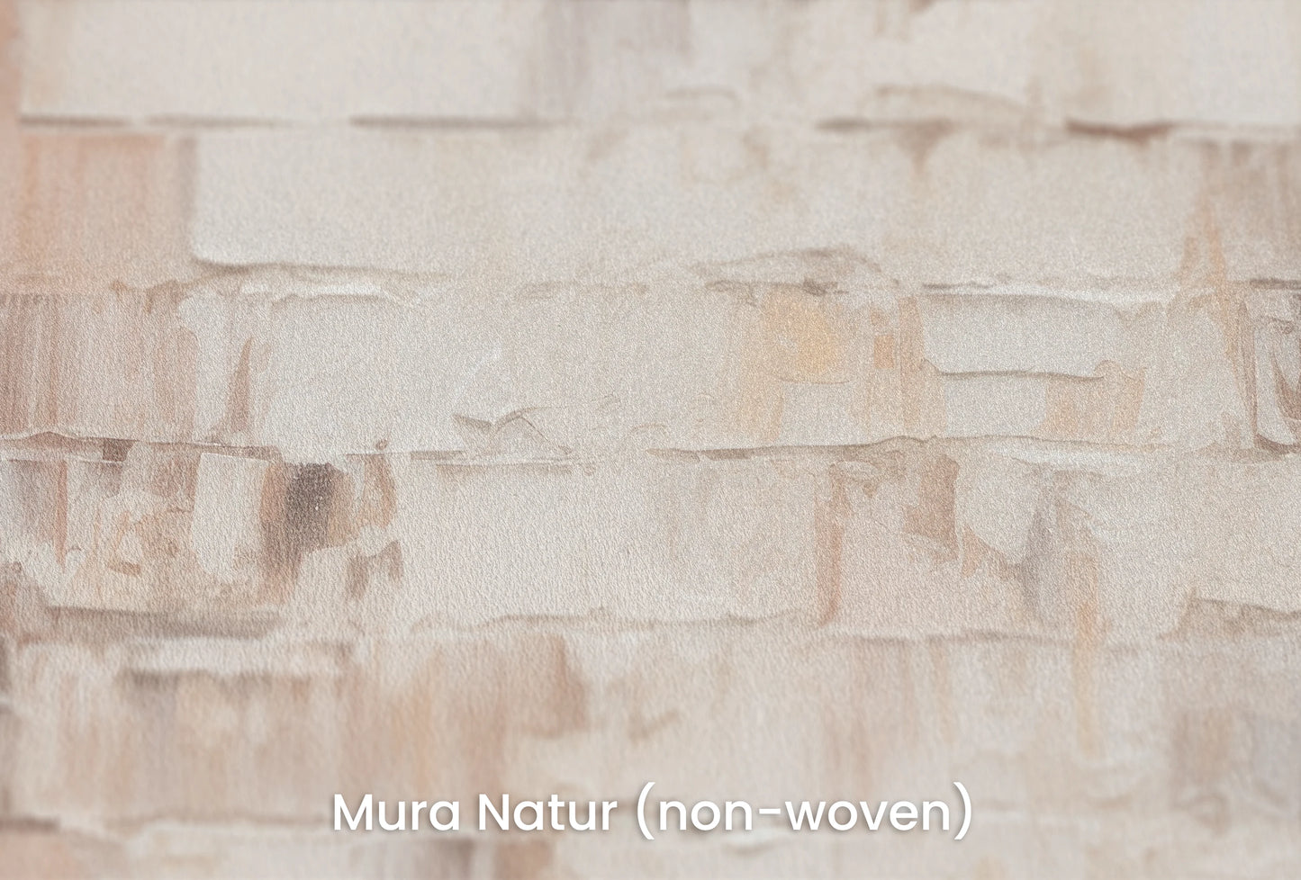 Zbliżenie na artystyczną fototapetę o nazwie Calm Patchwork na podłożu Mura Natur (non-woven) - naturalne i ekologiczne podłoże.