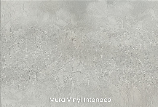 Zbliżenie na artystyczną fototapetę o nazwie COTTON CLOUD DREAMSCAPE na podłożu Mura Vinyl Intonaco - struktura tartego tynku.