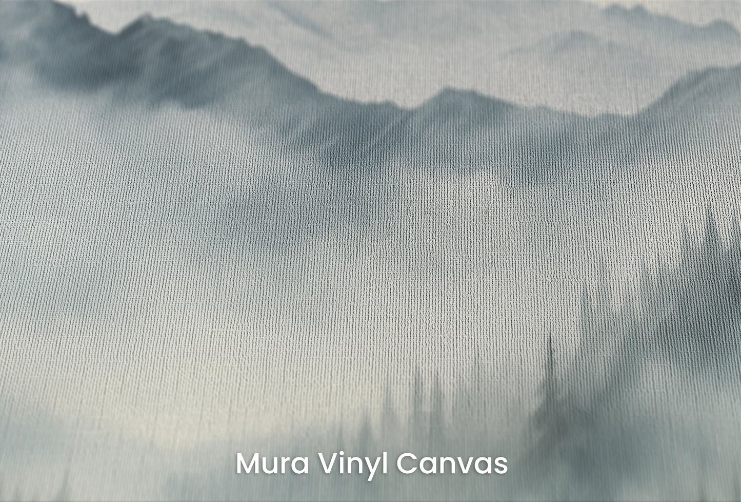 Zbliżenie na artystyczną fototapetę o nazwie Tranquil Dawn na podłożu Mura Vinyl Canvas - faktura naturalnego płótna.