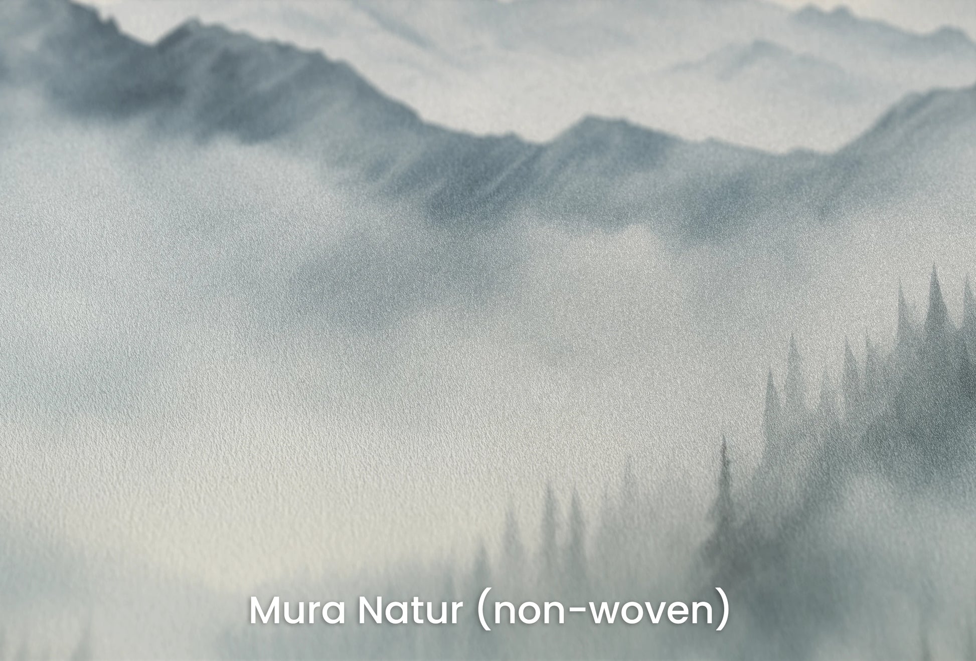 Zbliżenie na artystyczną fototapetę o nazwie Tranquil Dawn na podłożu Mura Natur (non-woven) - naturalne i ekologiczne podłoże.