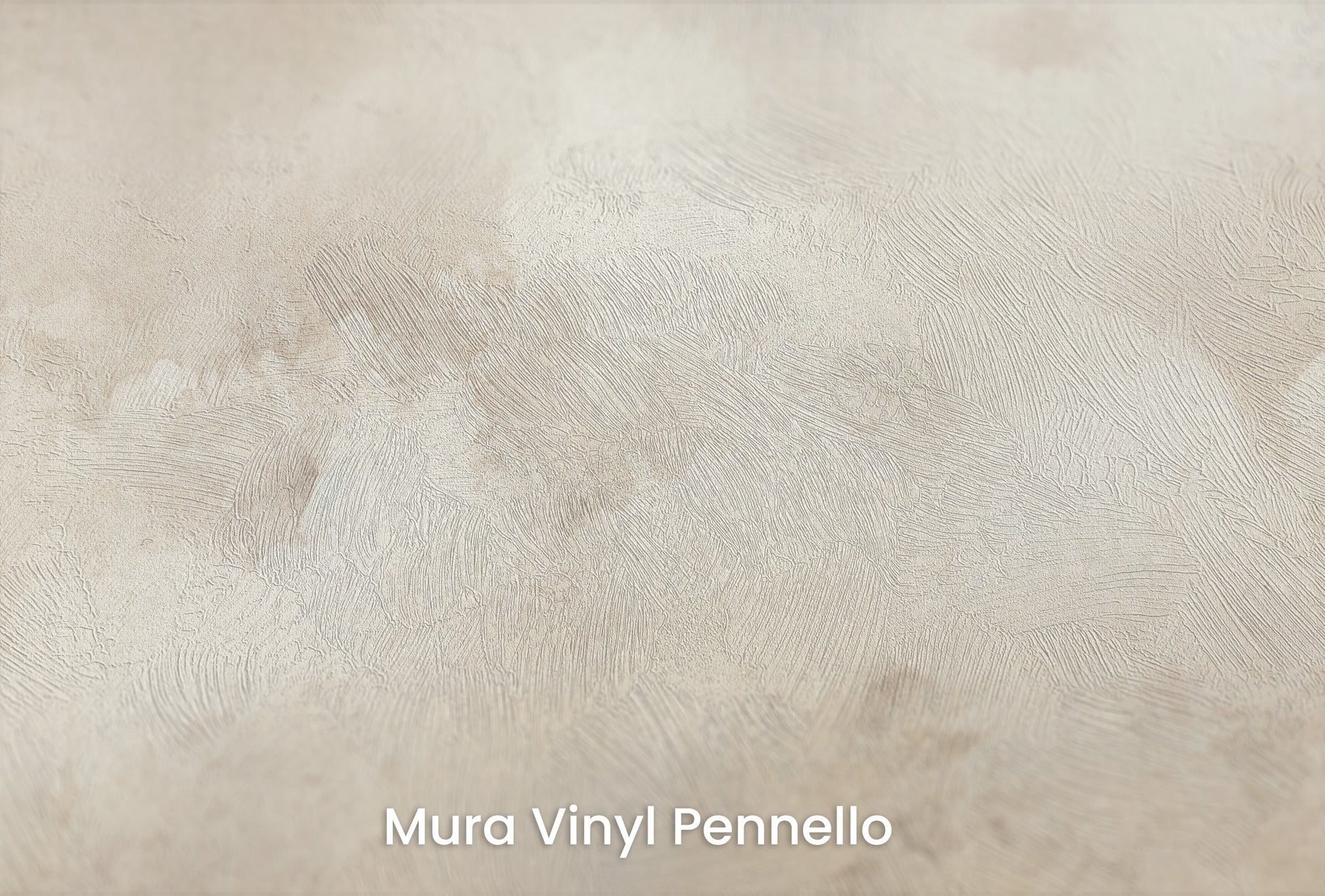 Zbliżenie na artystyczną fototapetę o nazwie GOLDEN MIST HAVEN na podłożu Mura Vinyl Pennello - faktura pociągnięć pędzla malarskiego.