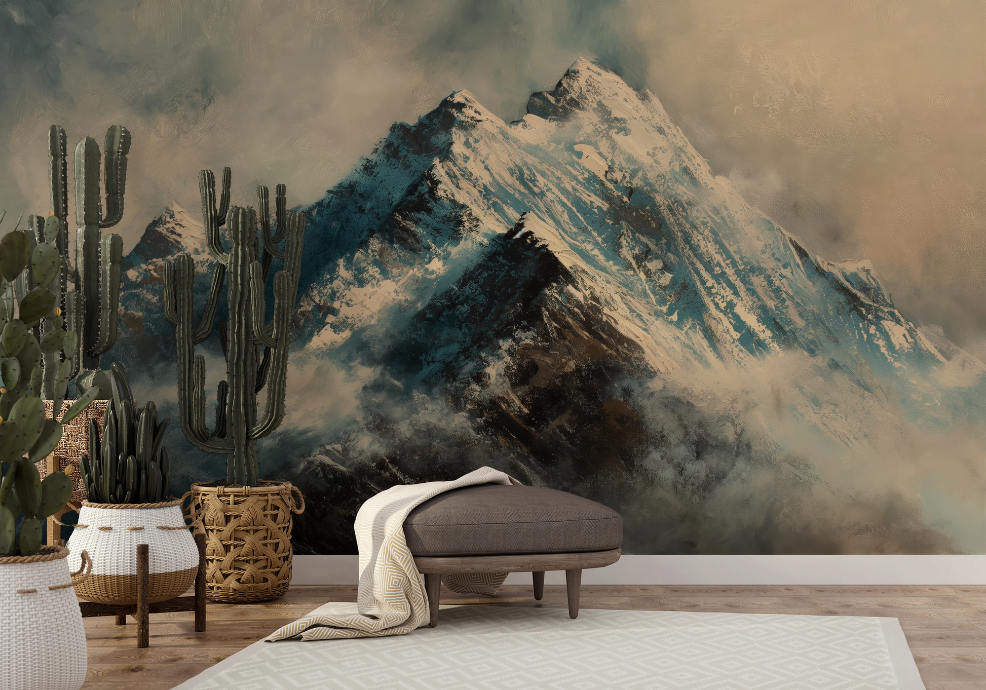 Fototapeta o nazwie Icy Ascent użyta w aranzacji wnętrza.