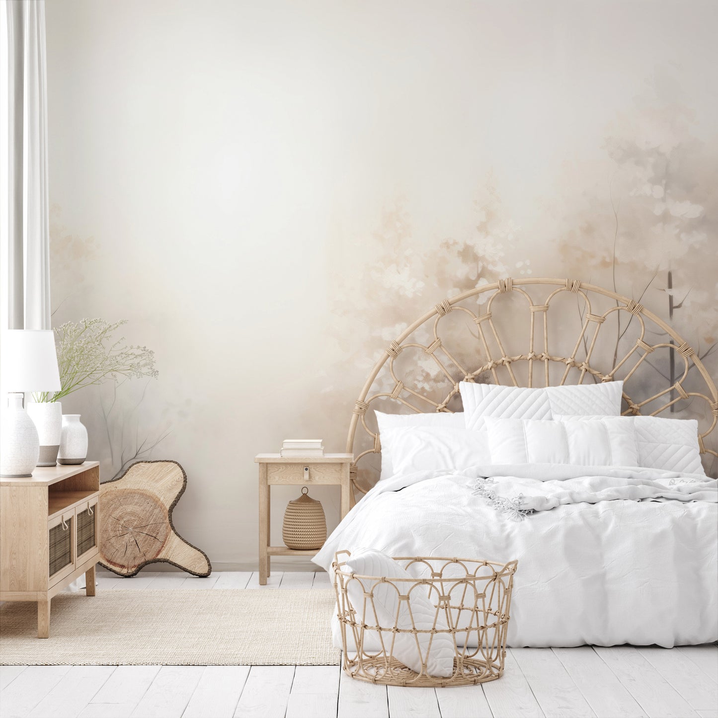 Fototapeta o nazwie DAWN'S GENTLE EMBRACE MURAL użyta w aranzacji wnętrza.