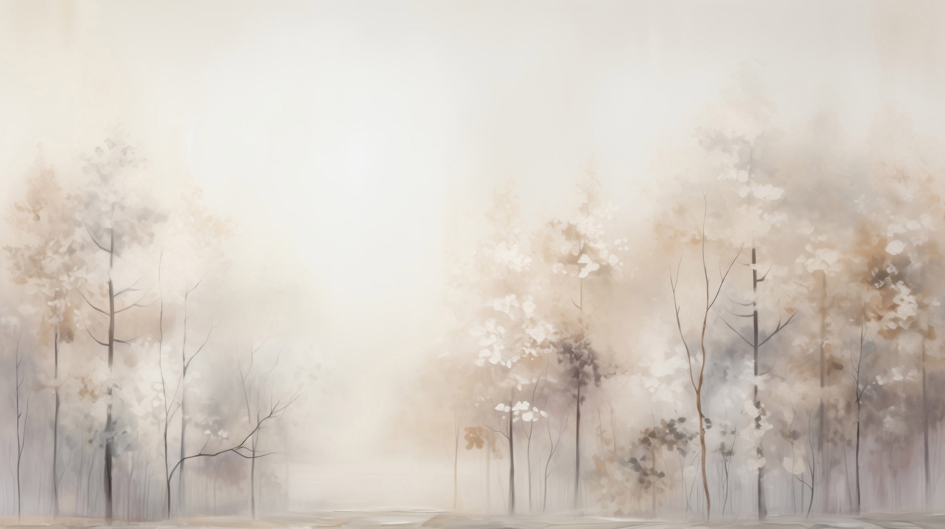 Prezentacja całego wzoru fototapety o nazwie DAWN'S GENTLE EMBRACE MURAL