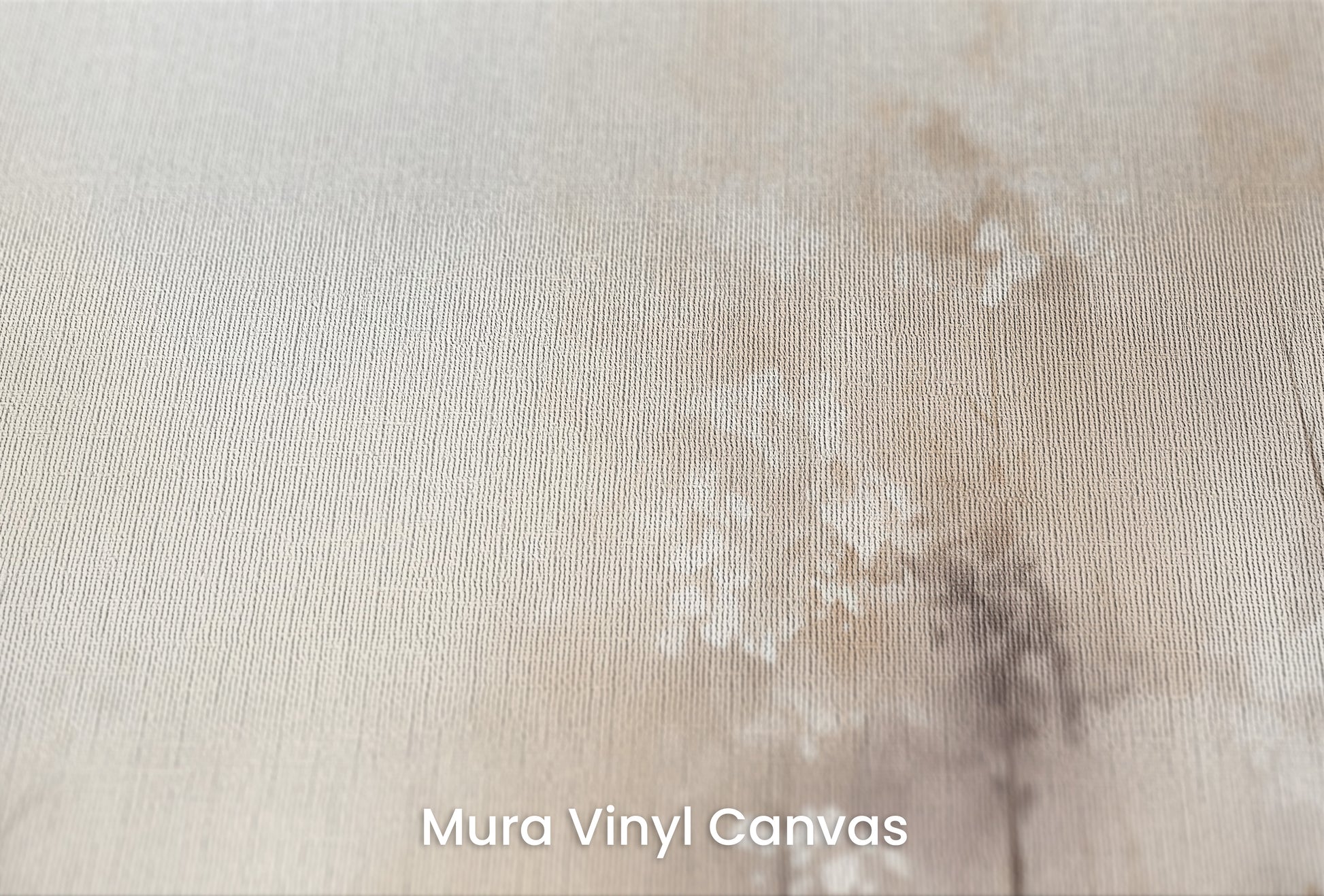 Zbliżenie na artystyczną fototapetę o nazwie DAWN'S GENTLE EMBRACE MURAL na podłożu Mura Vinyl Canvas - faktura naturalnego płótna.