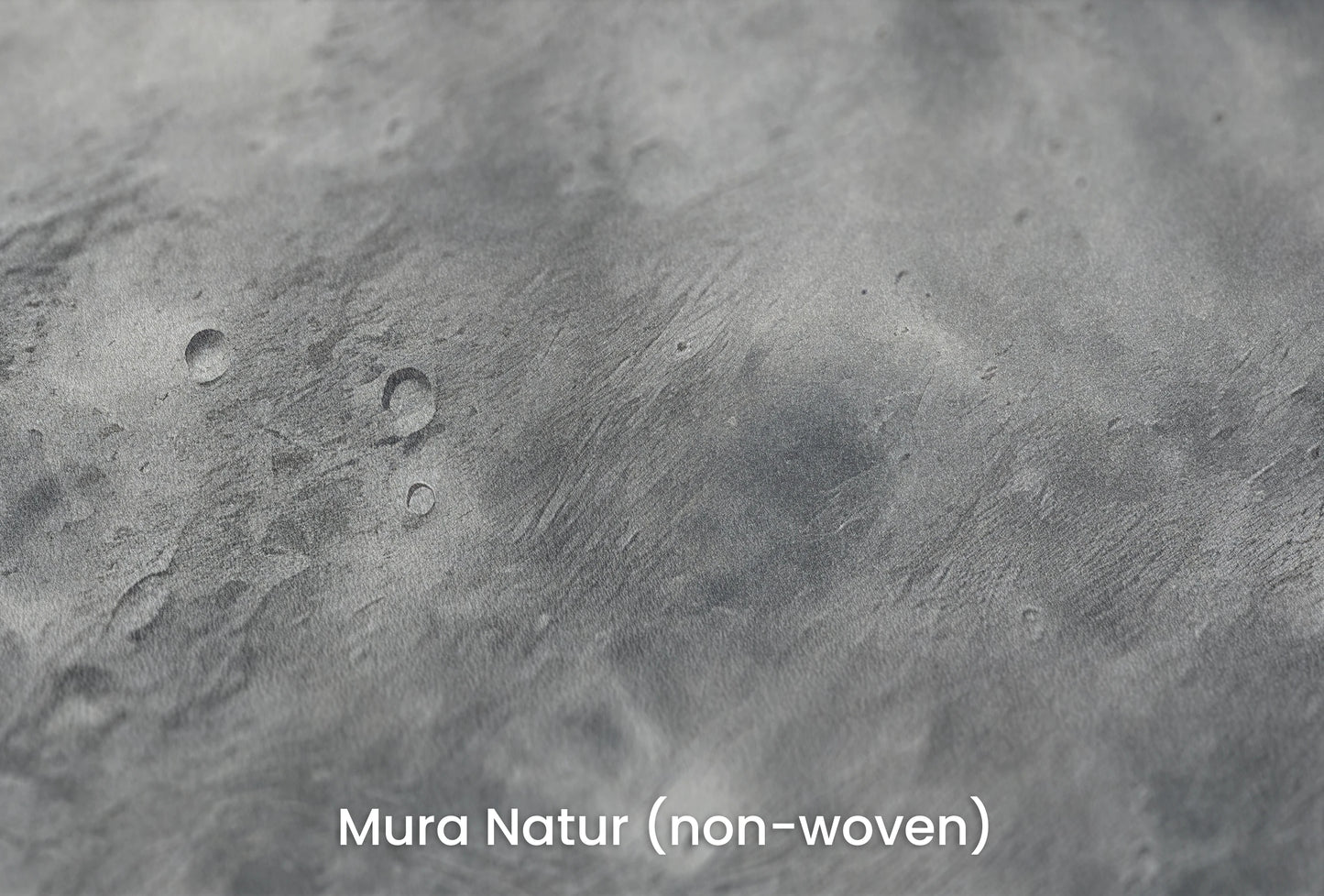 Zbliżenie na artystyczną fototapetę o nazwie Mercury's Crust na podłożu Mura Natur (non-woven) - naturalne i ekologiczne podłoże.