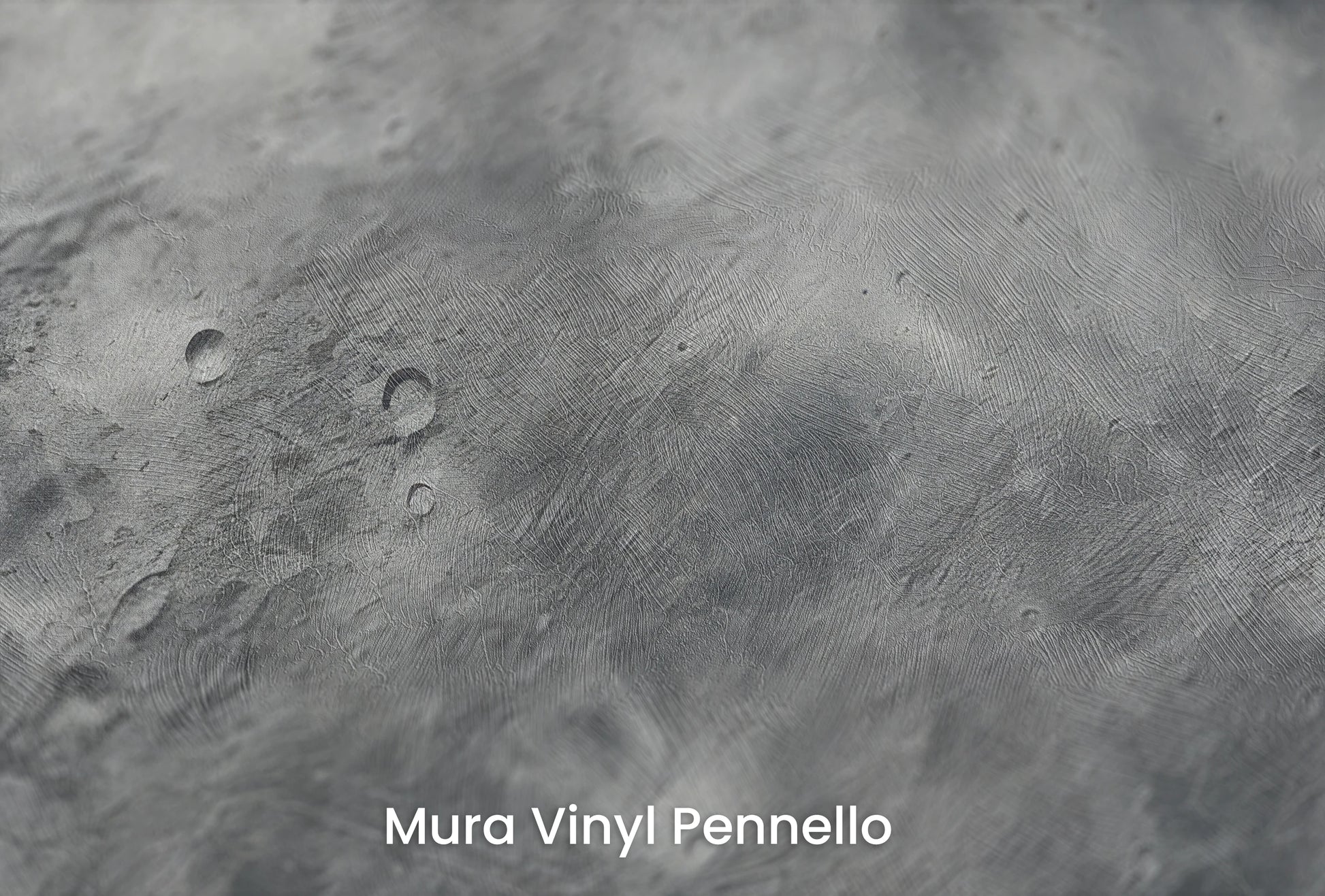 Zbliżenie na artystyczną fototapetę o nazwie Mercury's Crust na podłożu Mura Vinyl Pennello - faktura pociągnięć pędzla malarskiego.