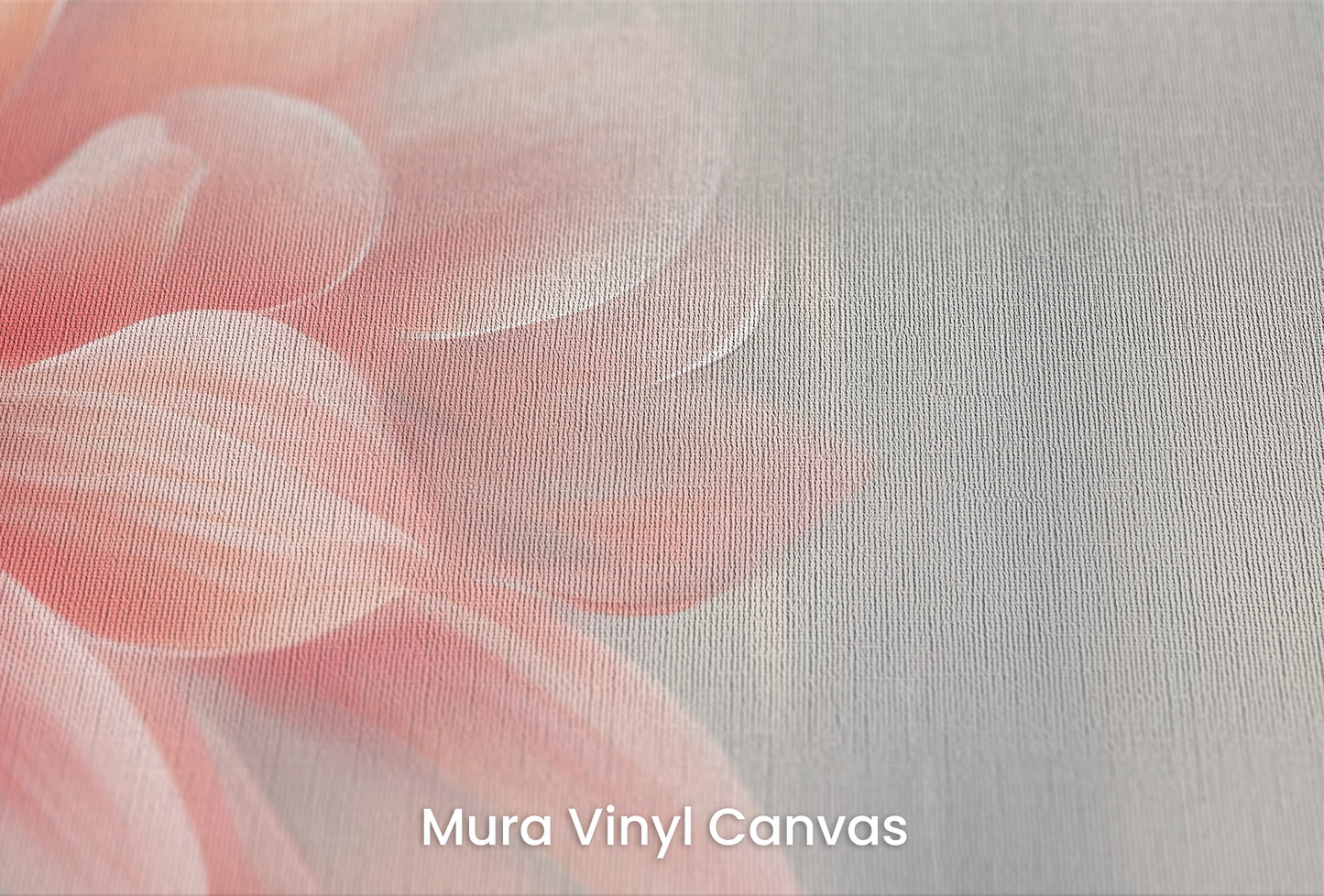 Zbliżenie na artystyczną fototapetę o nazwie Gentle Dawn na podłożu Mura Vinyl Canvas - faktura naturalnego płótna.