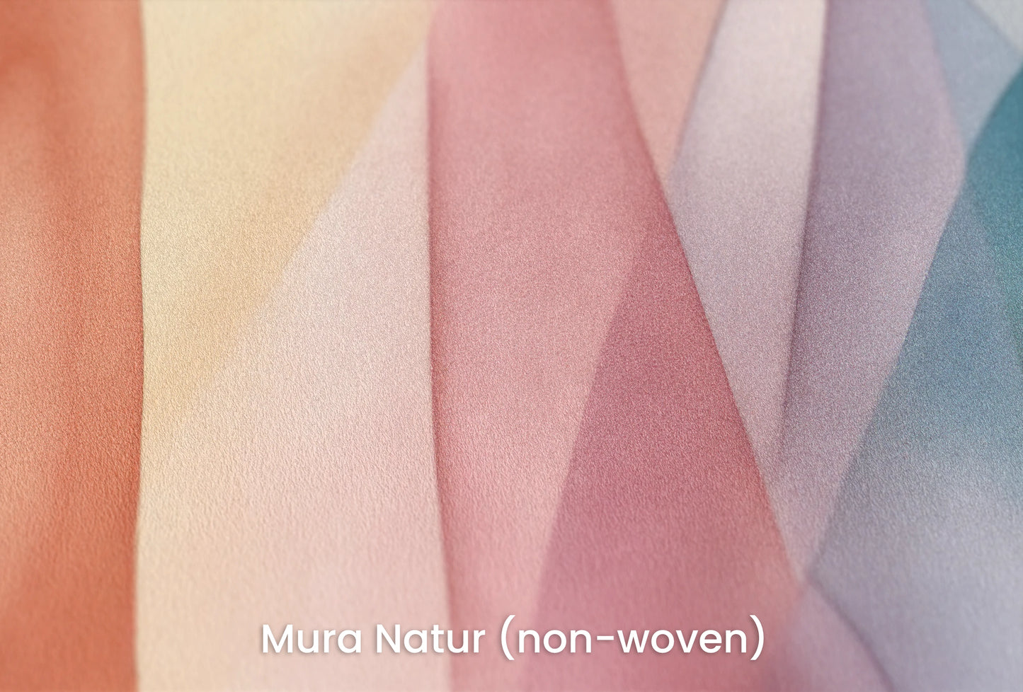 Zbliżenie na artystyczną fototapetę o nazwie Spectral Folds na podłożu Mura Natur (non-woven) - naturalne i ekologiczne podłoże.