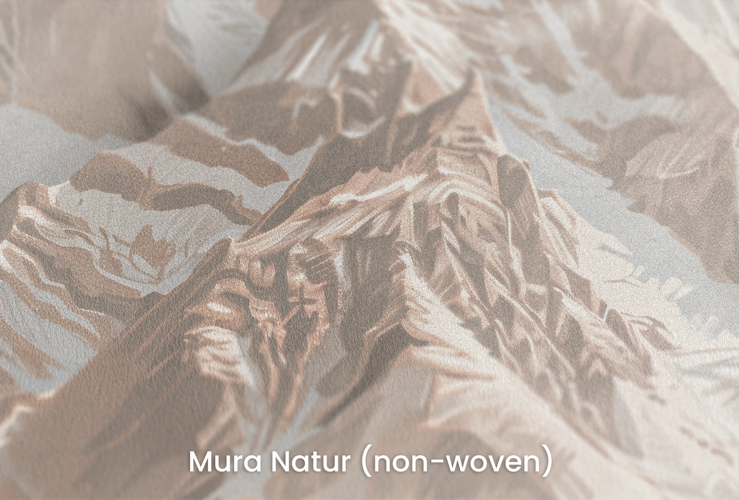 Zbliżenie na artystyczną fototapetę o nazwie Blue Mountain Majesty na podłożu Mura Natur (non-woven) - naturalne i ekologiczne podłoże.
