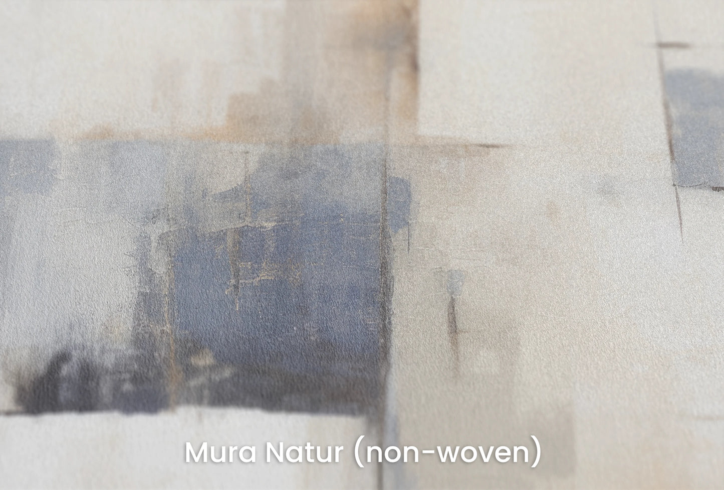 Zbliżenie na artystyczną fototapetę o nazwie Serene Cream na podłożu Mura Natur (non-woven) - naturalne i ekologiczne podłoże.