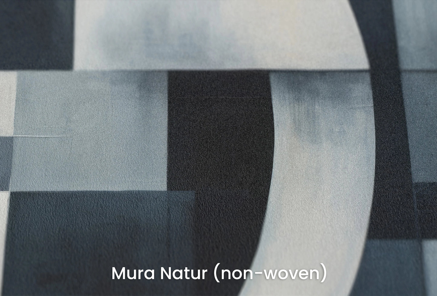 Zbliżenie na artystyczną fototapetę o nazwie Night Geometry na podłożu Mura Natur (non-woven) - naturalne i ekologiczne podłoże.