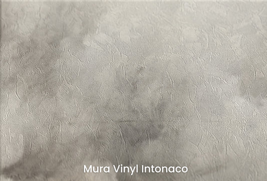 Zbliżenie na artystyczną fototapetę o nazwie STORM'S GRACE MURAL na podłożu Mura Vinyl Intonaco - struktura tartego tynku.