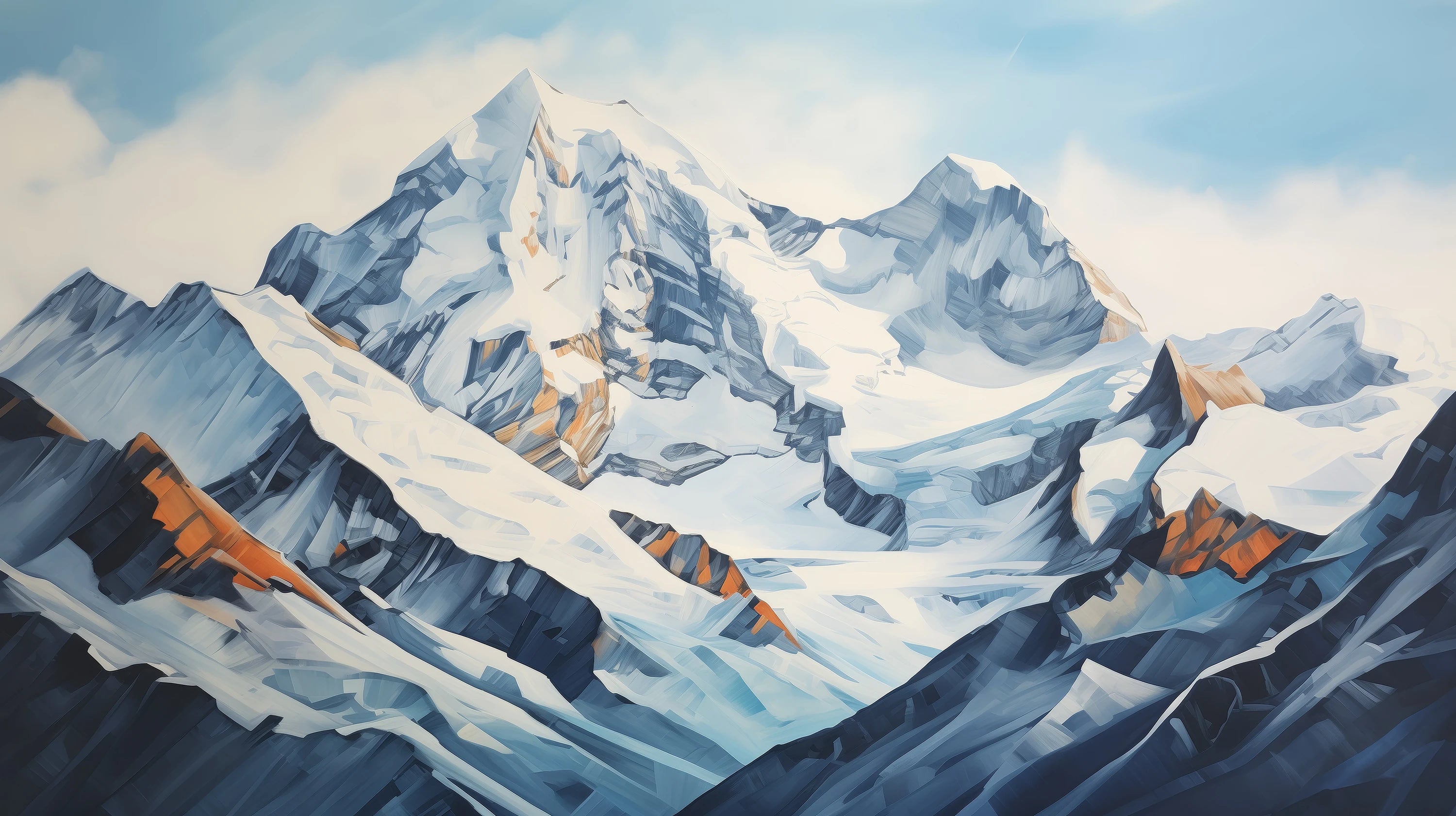 Pattern preview: Prezentacja całego wzoru fototapety o nazwie Crystalline Heights