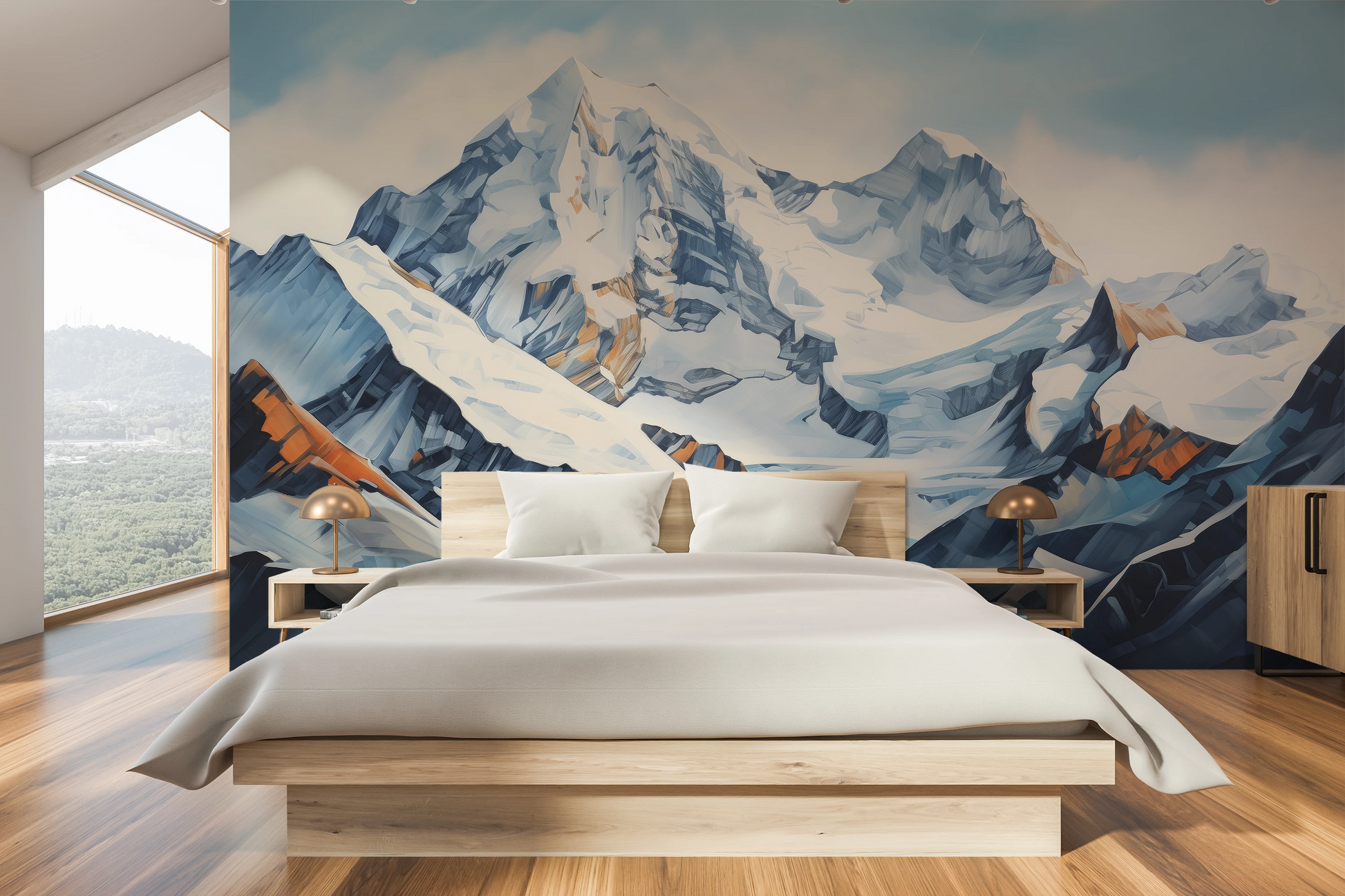 Fototapeta o nazwie Crystalline Heights użyta w aranzacji wnętrza.