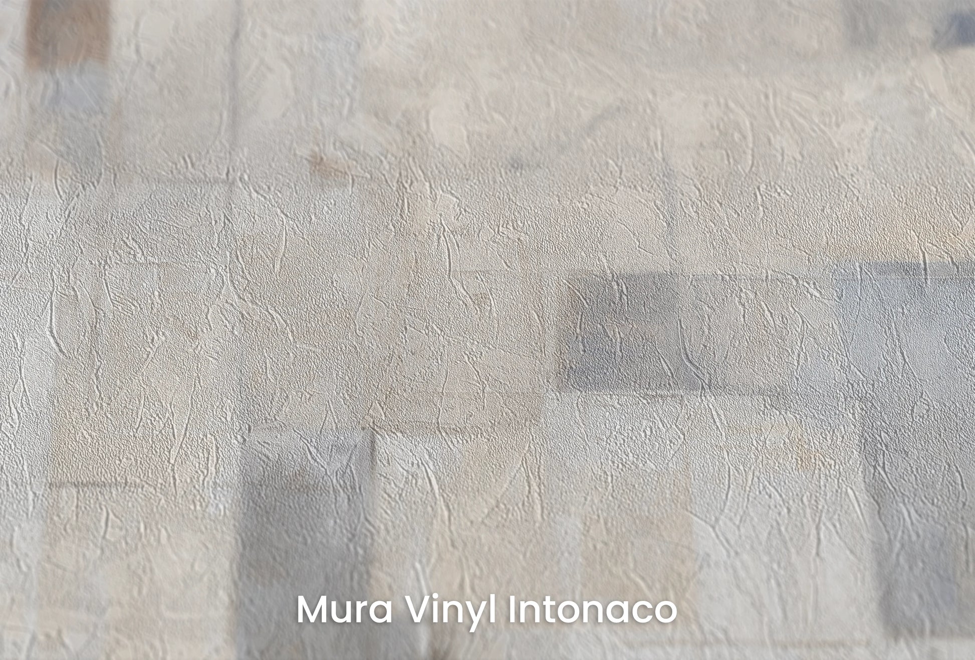 Zbliżenie na artystyczną fototapetę o nazwie Abstract Calm na podłożu Mura Vinyl Intonaco - struktura tartego tynku.
