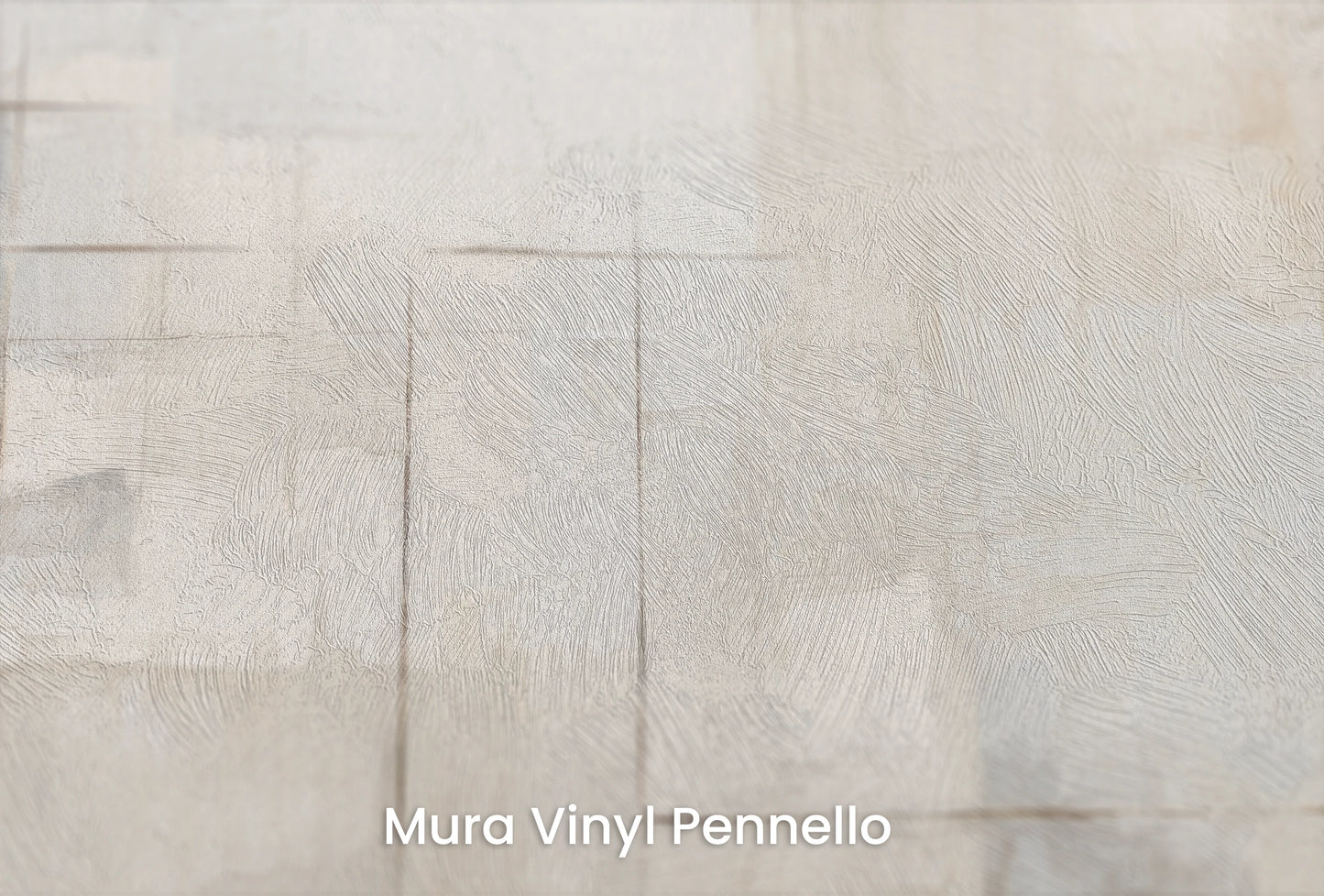 Zbliżenie na artystyczną fototapetę o nazwie Crisp Edges na podłożu Mura Vinyl Pennello - faktura pociągnięć pędzla malarskiego.