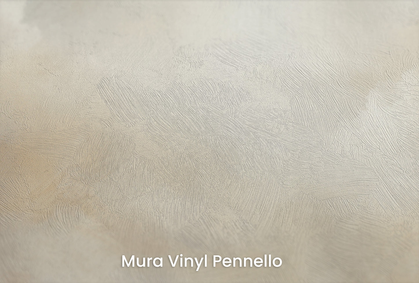 Zbliżenie na artystyczną fototapetę o nazwie TRANSCENDENT CLOUD REALM na podłożu Mura Vinyl Pennello - faktura pociągnięć pędzla malarskiego.