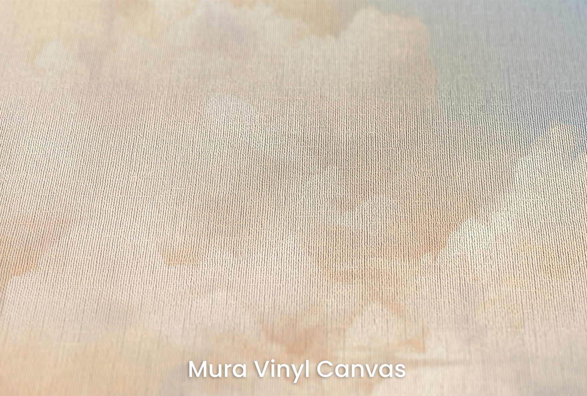 Zbliżenie na artystyczną fototapetę o nazwie CELESTIAL AMBER CASCADE na podłożu Mura Vinyl Canvas - faktura naturalnego płótna.