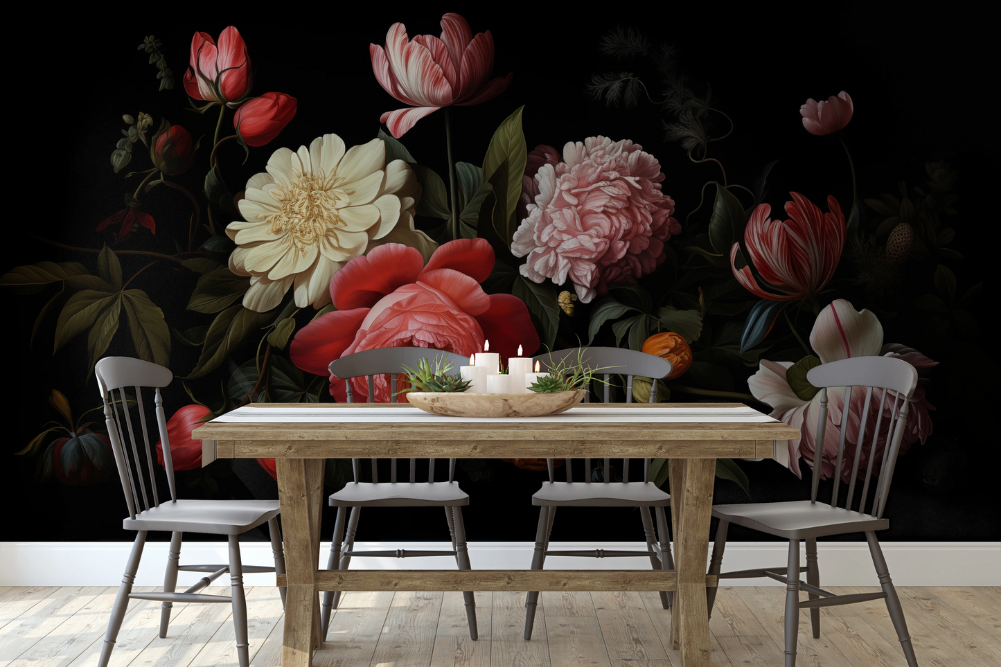 Fototapeta o nazwie Dutch Floral Classic użyta w aranzacji wnętrza.