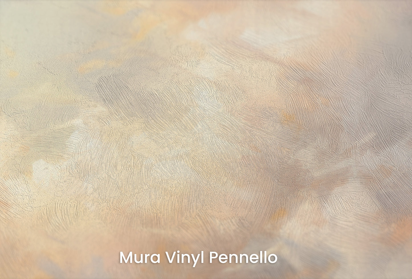 Zbliżenie na artystyczną fototapetę o nazwie DREAMS OF AURORA SKY na podłożu Mura Vinyl Pennello - faktura pociągnięć pędzla malarskiego.