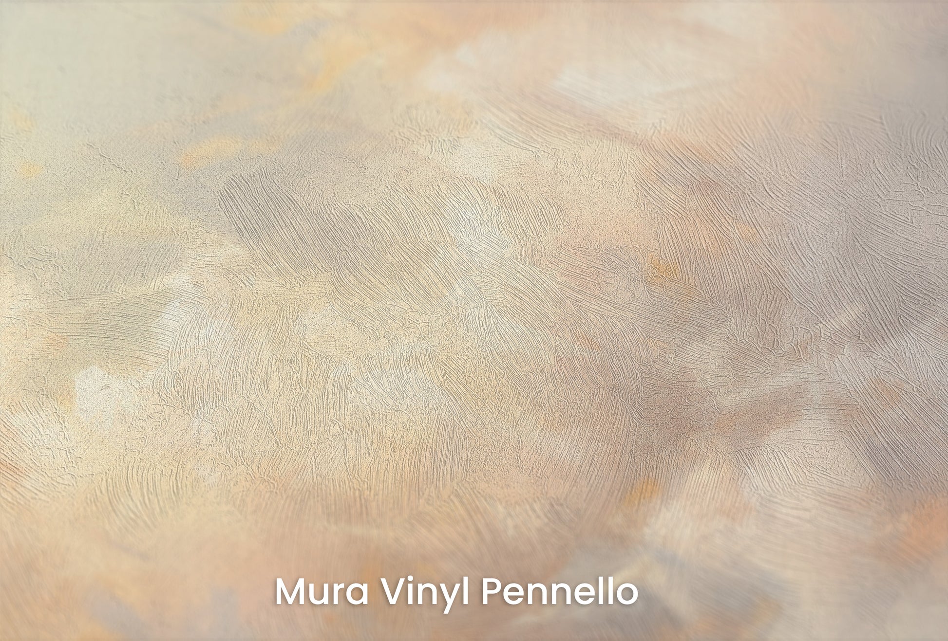 Zbliżenie na artystyczną fototapetę o nazwie DREAMS OF AURORA SKY na podłożu Mura Vinyl Pennello - faktura pociągnięć pędzla malarskiego.
