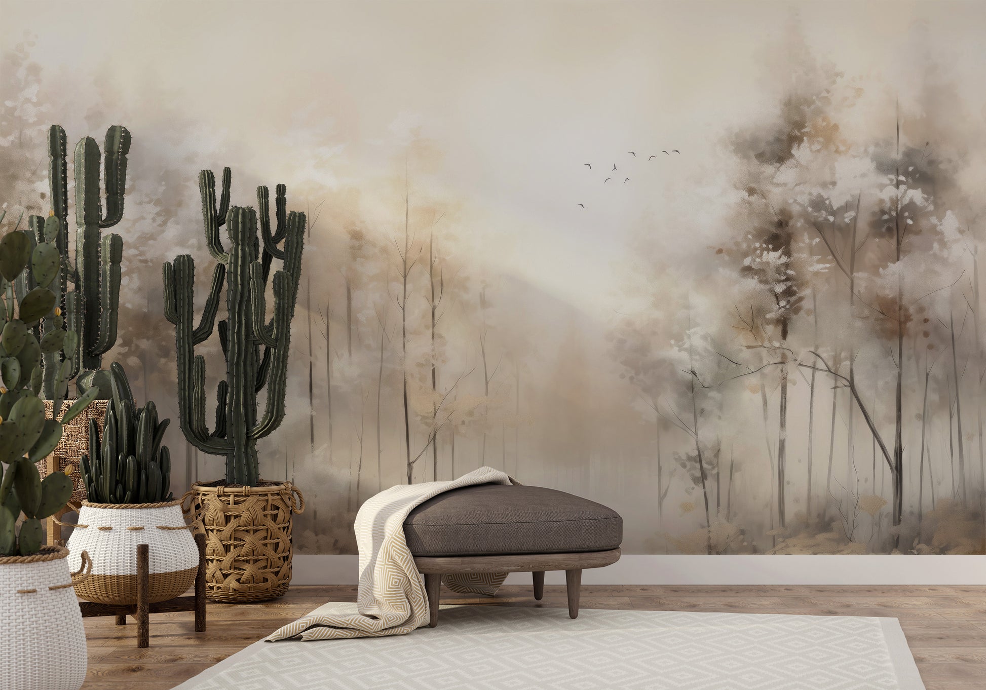 Fototapeta o nazwie MORNING'S FIRST FLIGHT MURAL użyta w aranzacji wnętrza.