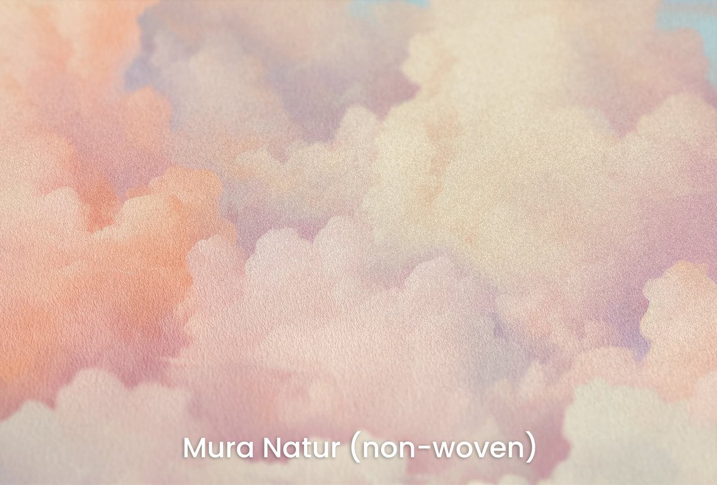 Zbliżenie na artystyczną fototapetę o nazwie Cotton Candy Skies na podłożu Mura Natur (non-woven) - naturalne i ekologiczne podłoże.