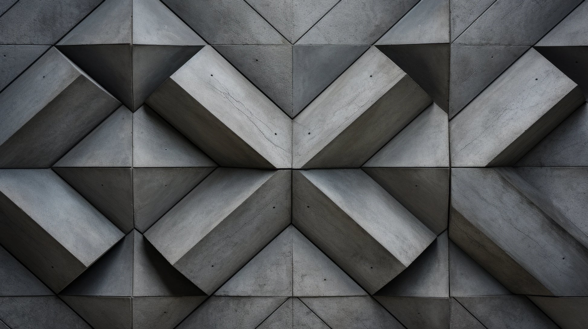 Prezentacja całego wzoru fototapety o nazwie Triangular Depth