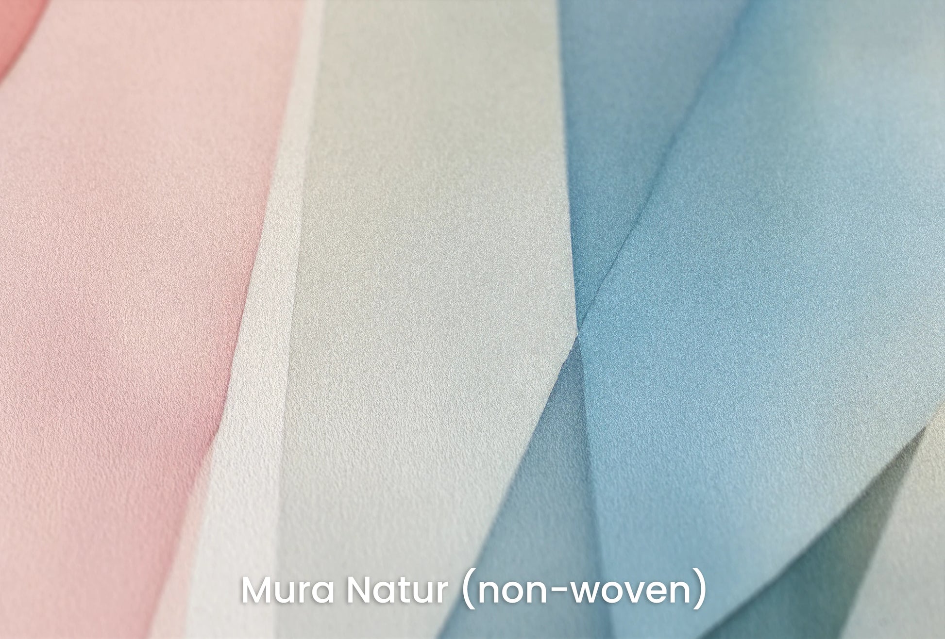 Zbliżenie na artystyczną fototapetę o nazwie Blush Geometry na podłożu Mura Natur (non-woven) - naturalne i ekologiczne podłoże.