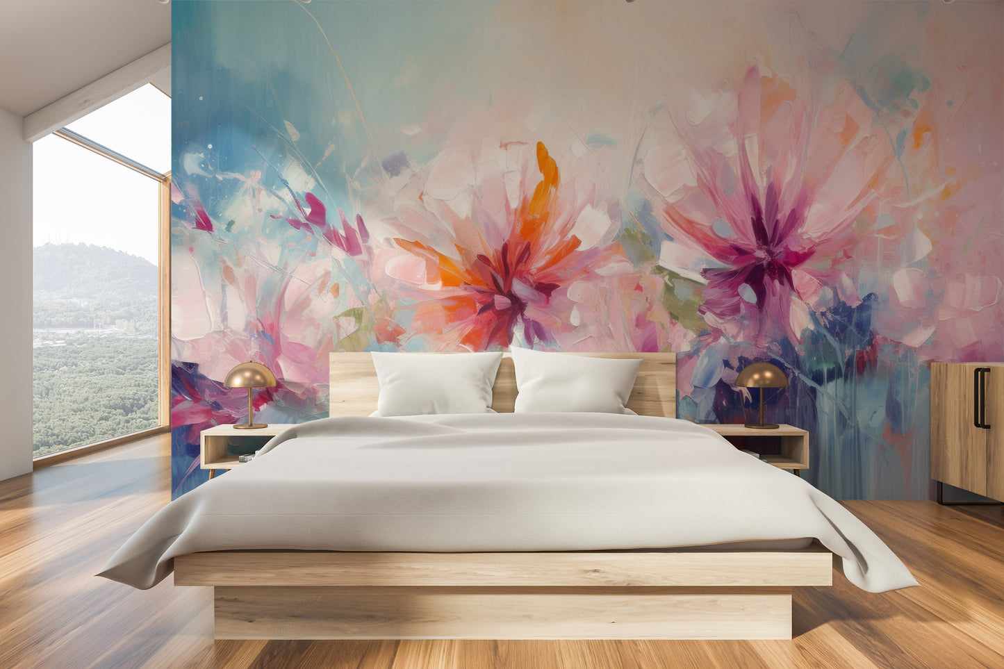 Fototapeta o nazwie Blushing Floral Delicacy użyta w aranzacji wnętrza.