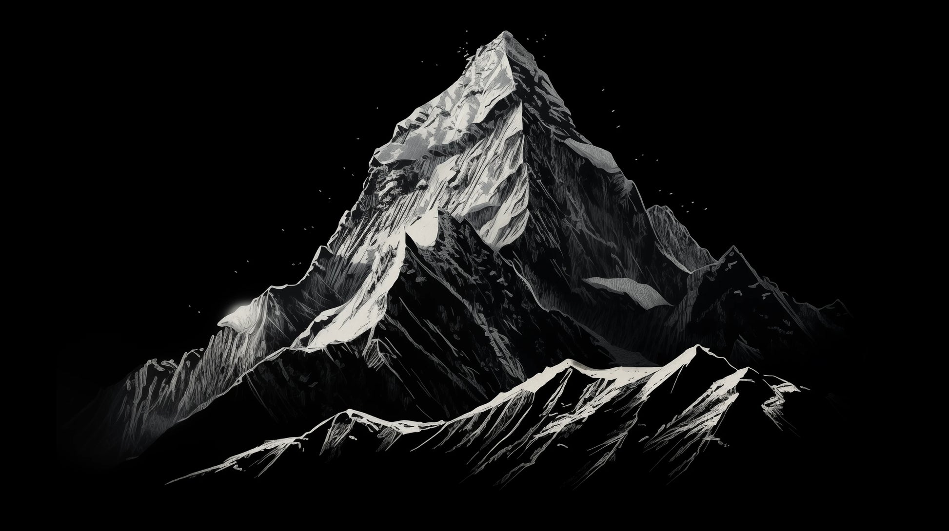 Prezentacja całego wzoru fototapety o nazwie Nocturnal Elegance