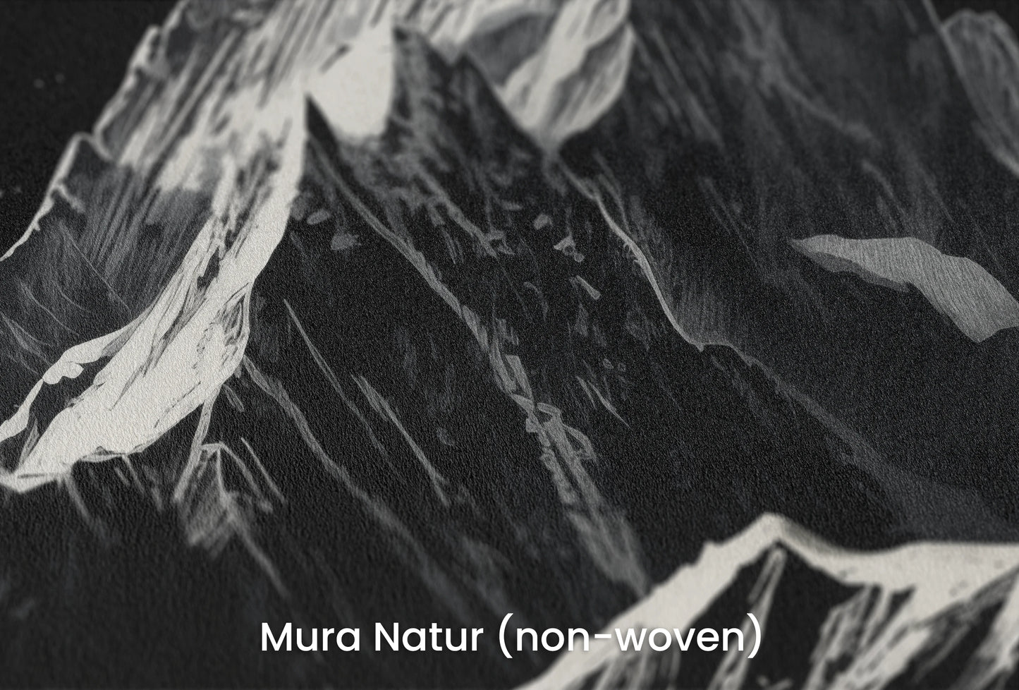 Zbliżenie na artystyczną fototapetę o nazwie Nocturnal Elegance na podłożu Mura Natur (non-woven) - naturalne i ekologiczne podłoże.