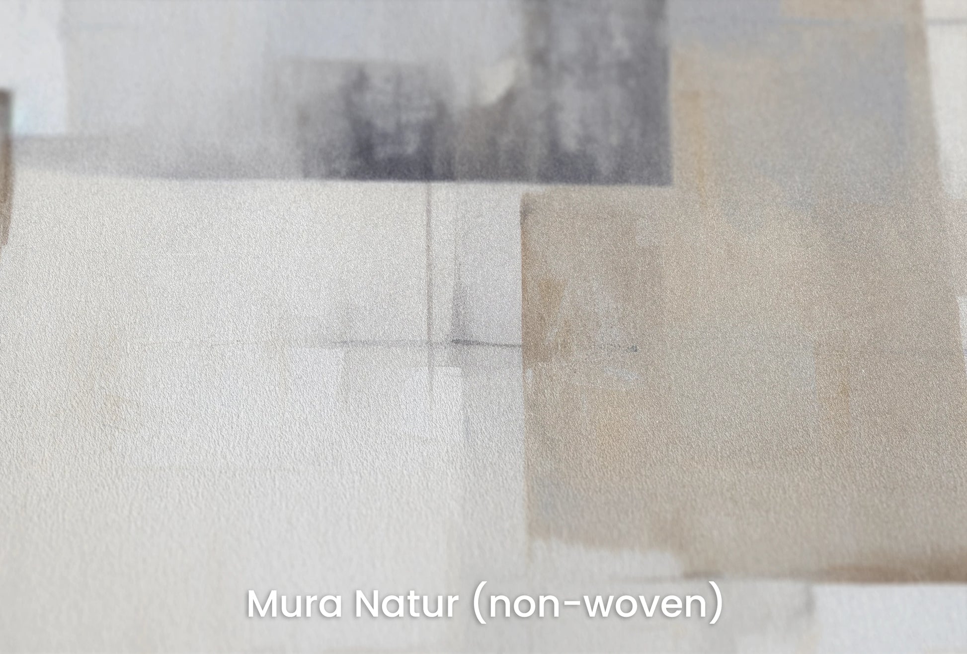 Zbliżenie na artystyczną fototapetę o nazwie Geometric Calm na podłożu Mura Natur (non-woven) - naturalne i ekologiczne podłoże.