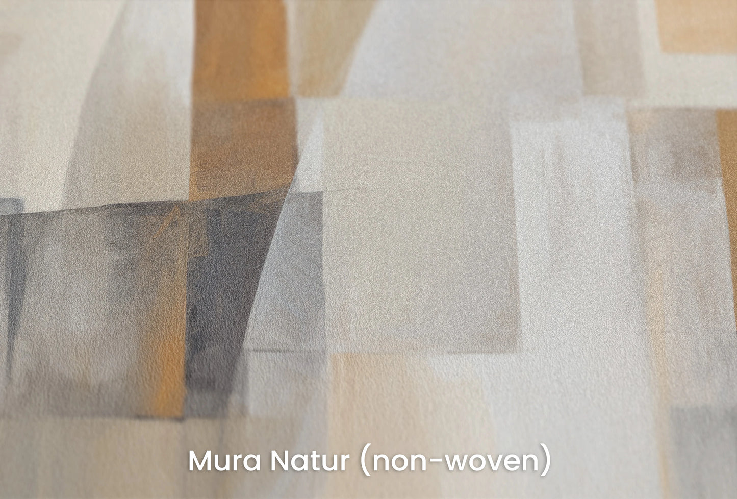 Zbliżenie na artystyczną fototapetę o nazwie Abstract Harmony #2 na podłożu Mura Natur (non-woven) - naturalne i ekologiczne podłoże.