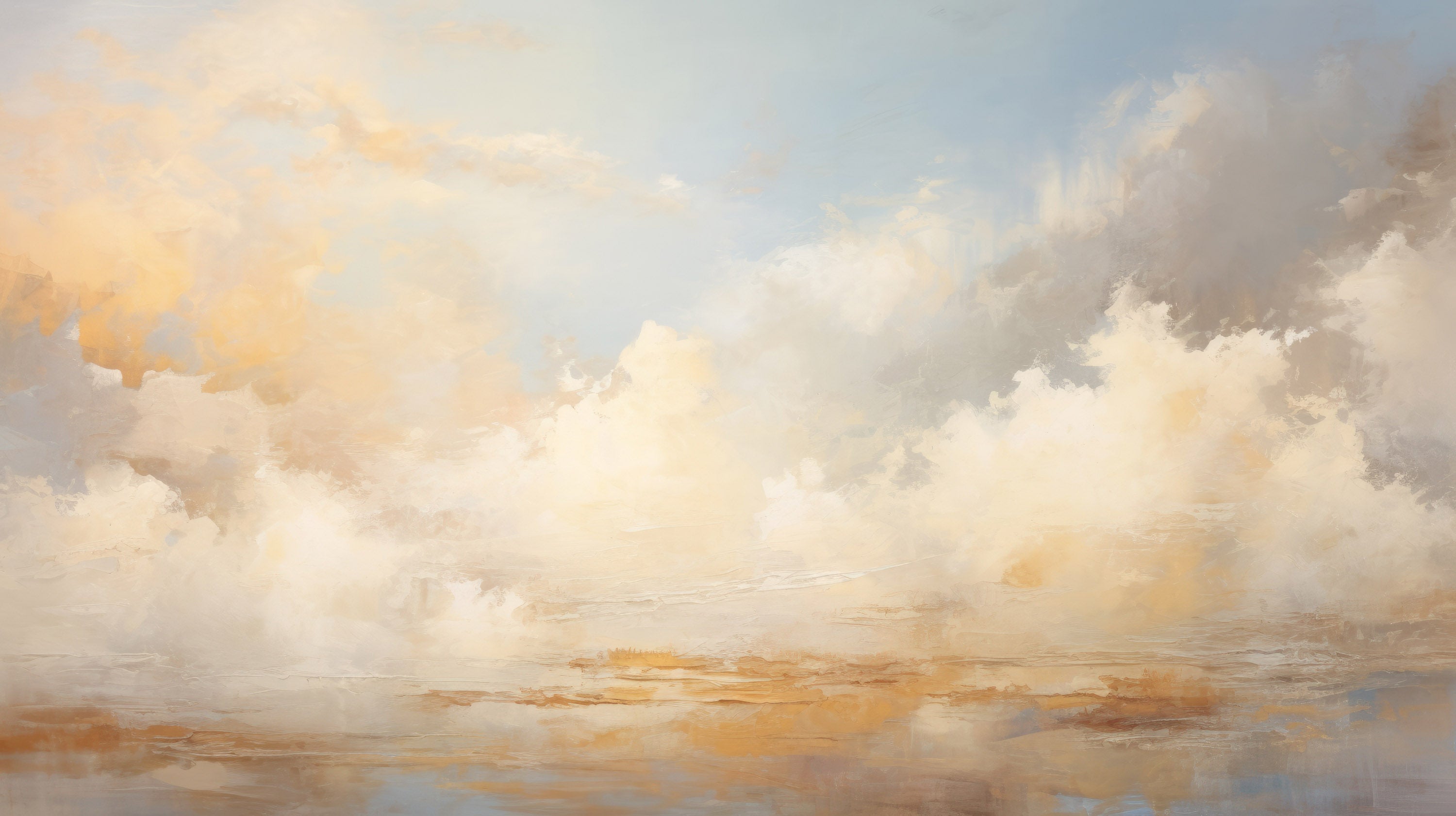 Mustervorschau: Prezentacja całego wzoru fototapety o nazwie GOLDEN HORIZON HAZE
